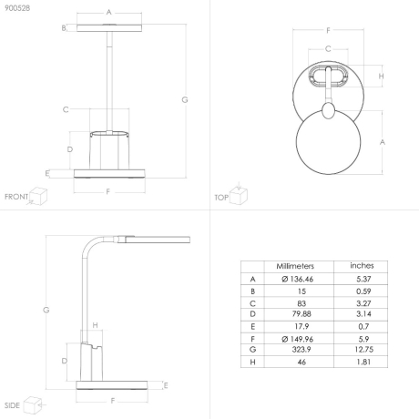Настольная лампа Eglo Brolini 900528 