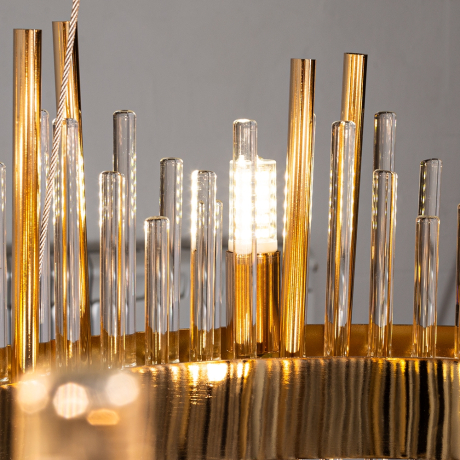 Подвесная люстра с лампочками Arte lamp A1007SP-10GO+Lamps 