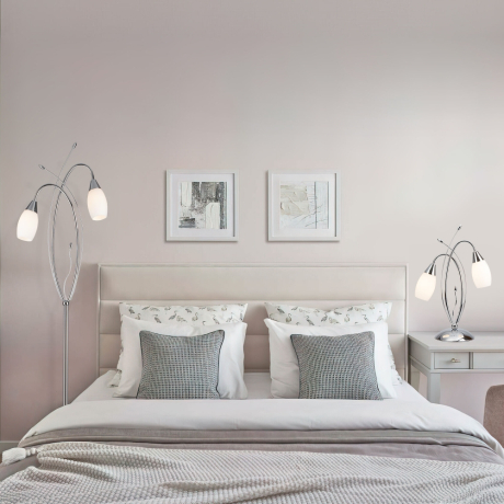 Торшер Eurosvet Ginevra 22080/2F хром 