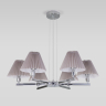 Подвесная люстра Eurosvet Peony 60136/6 хром/серый 