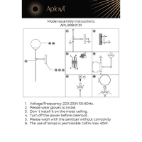 Бра с лампочкой APLOYT APL.908.01.01+Lamps