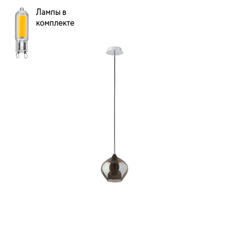 Светильник подвесной с Led лампочками в комплекте Lightstar 803047+Lamps 