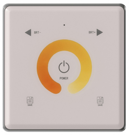 Панель-регулятора ЦТ сенсорная встраиваемая Denkirs Smart DK7200-WH