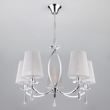 Подвесная люстра Eurosvet Valery 60079/5 хром 