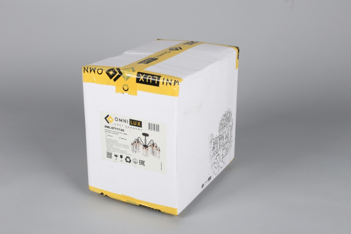 Люстра на штанге с лампочками Omnilux OML-67717-05+Lamps 