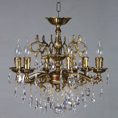 Подвесная люстра Ambiente by Brizzi Leon 2128/6 PB Tear Drop 