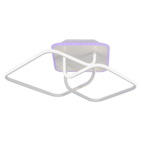 Потолочная диммируемая люстра с пультом ДУ Profit Light 6048/2 WHT 80W+8W