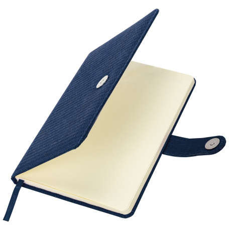 Нарушена упаковка!  <795173> Еженедельник датированный 2026 А5 145х215 мм, BRAUBERG "Augustus", под кожу, темно-синий, 117164