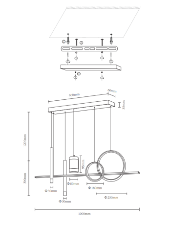 Подвесной светильник Velante Velante 431-306-06 