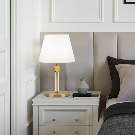 Настольная лампа декоративная Eurosvet Conso 01145/1 латунь 