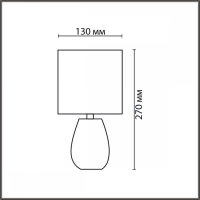 Настольная лампа декоративная Lumion ASELA 8161/1T