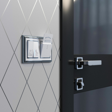 Выключатель двухклавишный без рамки Werkel белый W1120801