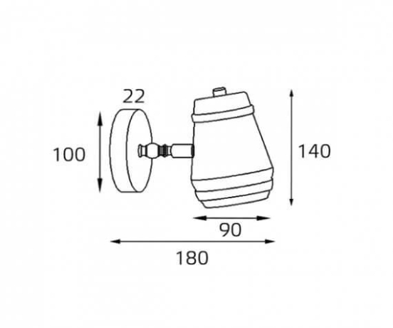 Спот Italline Leo Leo AP 6264 brass 