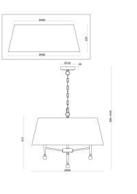 Подвесной светильник Freya Rosemary FR5190PL-05BS1