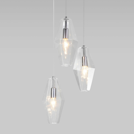 Подвесной светильник Eurosvet Prism 50236/3 прозрачный 