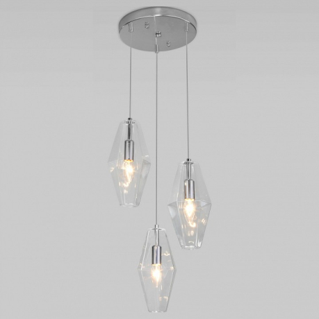 Подвесной светильник Eurosvet Prism 50236/3 прозрачный 