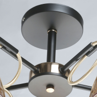 Люстра на штанге со светодиодными лампочками E27, комплект от Lustrof. №384187-674072