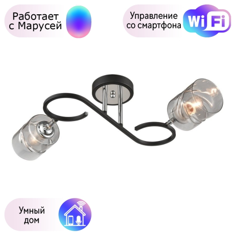 Люстра потолочная Velante с поддержкой Маруся 235-107-02-М 