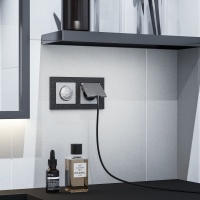 Диммер без рамки Werkel Hammer серебряный W1242006