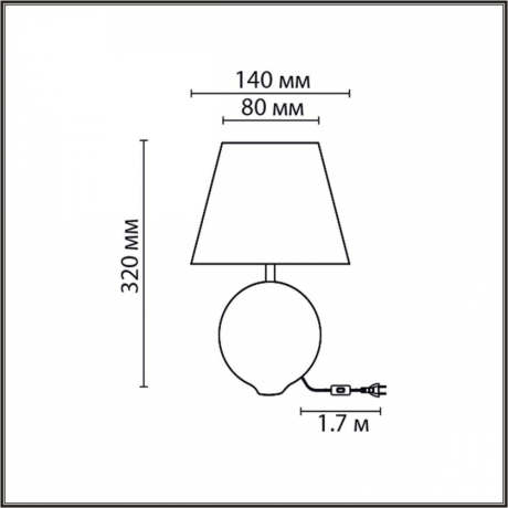 Настольная лампа декоративная Lumion Tapala 8140/1T 