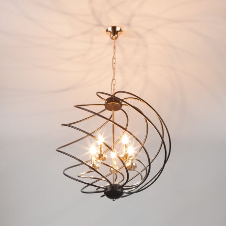 Подвесная люстра Eurosvet Sorrel 60105/5 черный 