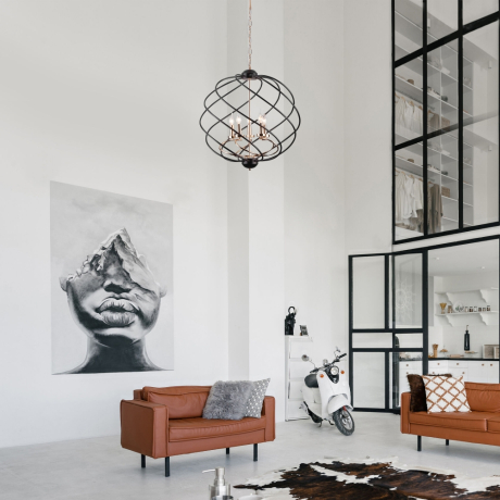 Подвесная люстра Eurosvet Sorrel 60105/5 черный 