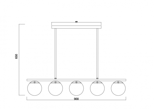Светильник на штанге Freya Zing FR5199PL-05BS 