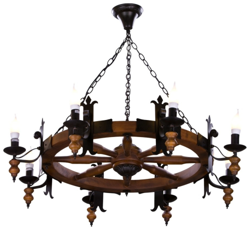 Подвесная люстра с лампочками Velante 586-703-08+Lamps E14 Свеча 