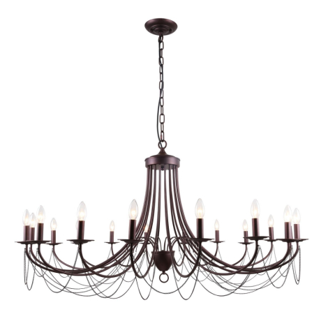 Подвесная люстра с лампочками F-Promo Plini 2590-18P+Lamps E14 Свеча 
