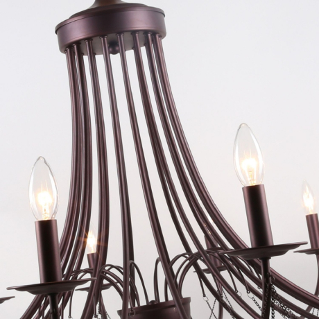 Подвесная люстра с лампочками F-Promo Plini 2590-18P+Lamps E14 Свеча 