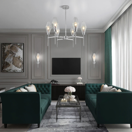 Люстра на штанге Eurosvet Prism 60143/6 хром 