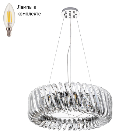 Люстра подвесная с лампочками DIVINARE 7568/02 LM-9+Lamps 