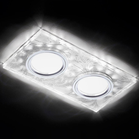 Встраиваемый светильник Ambrella Light S S234/2 W/CH/WH 