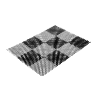 Нарушена упаковка. <296258> Коврик ТРАВКА 42*56 см, черно-серый VORTEX 23005