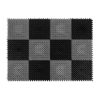 Нарушена упаковка. <296258> Коврик ТРАВКА 42*56 см, черно-серый VORTEX 23005