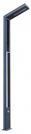Наземный высокий светильник Kink Light Миле 09201-F(220V/Solar),16(05)