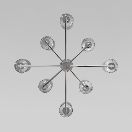 Люстра на штанге со стеклянными плафонами Eurosvet Pluto 60156/8 (a065044) 