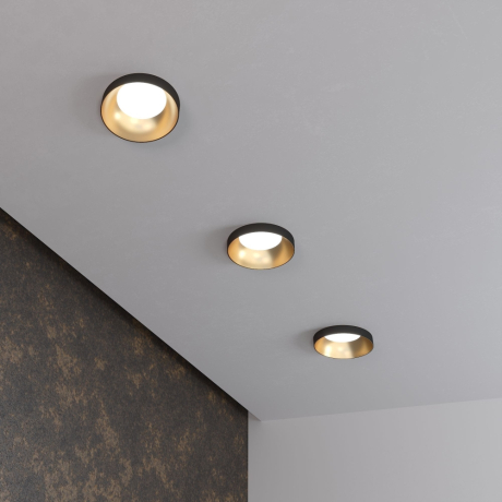 Встраиваемый светильник Elektrostandard 112 MR16 золото/черный (a053341) 