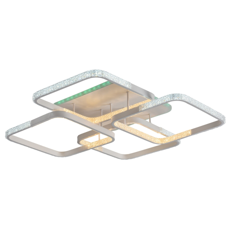 Светодиодная диммируемая люстра с ПДУ Profit Light 8026/4 WHT B 152W+10W RGB 