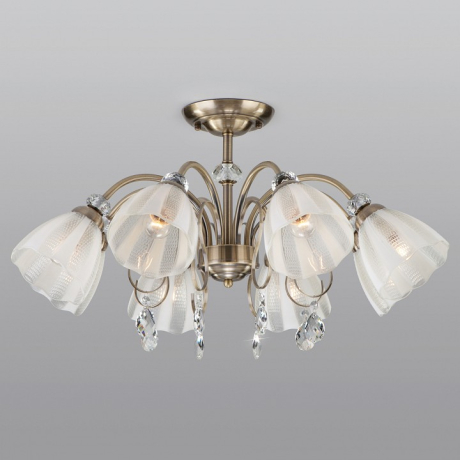 Люстра на штанге Eurosvet Floranse 30155/8 античная бронза 