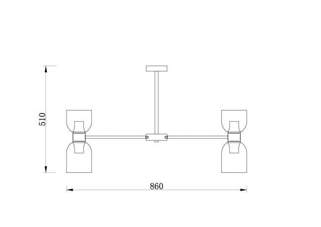 Люстра на штанге Freya Savia FR5203PL-16BS 