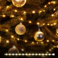 10м. Гирлянда нить Роса теплый свет Eurosvet 230V 400-009 (a060413)