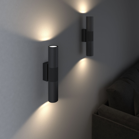 Настенный светодиодный светильник Elektrostandard Steel 40119/LED черный (a058978) 