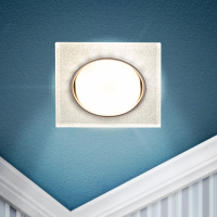 Нарушена упаковка!  <446275> Встраиваемый светильник со светодиодной подсветкой ЭРА DK LD50 CH/SHSL GX53 хром серебро Б0057471