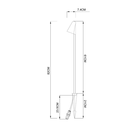 Наземный низкий светильник Arte Lamp Muphrid A4109FN-1BK