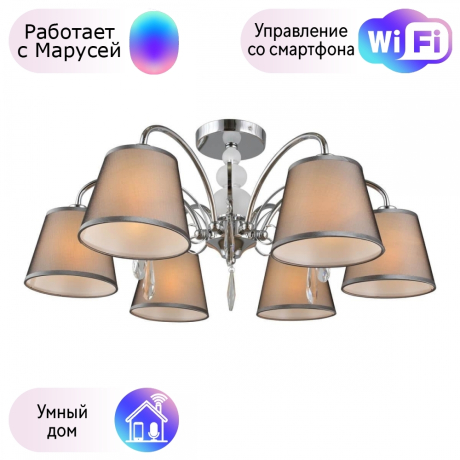 Люстра с поддержкой Маруси потолочная Omnilux OML-66707-06-M 