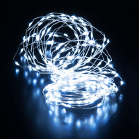 10м. Гирлянда нить Роса холодный свет Eurosvet 230V 400-009 белый (a060411)