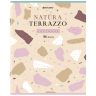 Нарушена упаковка! <605495> Тетрадь А5, 96 л., BRAUBERG, скоба, клетка, TWIN-лак, "Natura Terrazzo", 404431 (404431)