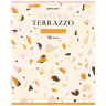 Нарушена упаковка! <605495> Тетрадь А5, 96 л., BRAUBERG, скоба, клетка, TWIN-лак, "Natura Terrazzo", 404431 (404431)