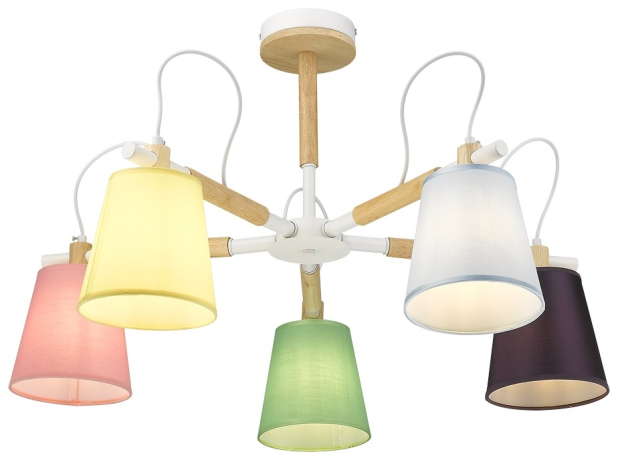 Люстра на штанге с лампочками Velante 226-003-05+Lamps 